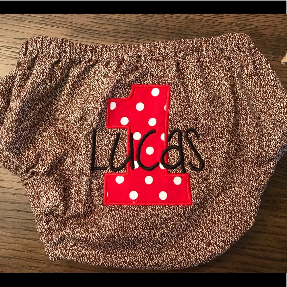 Sock Monkey First Birthday Set